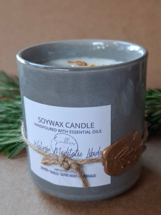 SOYWAX KAARS IN KERAMIEK